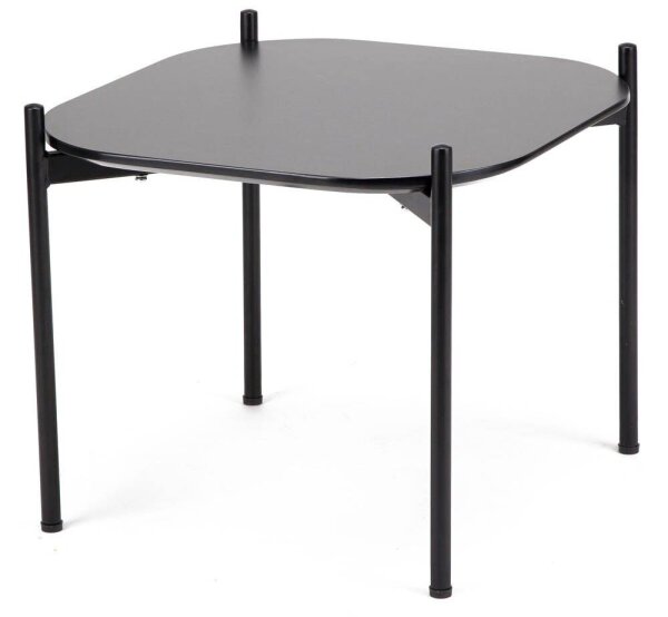 meet powered by PAPERFLOW meet Beistelltisch quadratisch MDF-Platte schwarz 50,0 x 50,0 x 40,0 cm, 1 St.