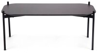 meet powered by PAPERFLOW meet Beistelltisch rechteckig MDF-Platte schwarz 100,0 x 50,0 x 40,0 cm, 1 St.