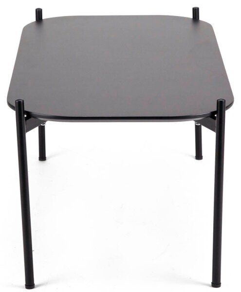 meet powered by PAPERFLOW meet Beistelltisch rechteckig MDF-Platte schwarz 75,0 x 50,0 x 40,0 cm, 1 St.