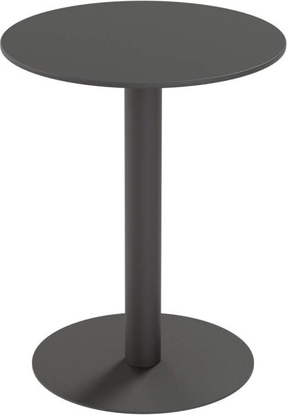 meet powered by PAPERFLOW CROSS Bistrotisch rund HPL-Platte schwarz 60,0 x 60,0 x 75,0 cm, 1 St.