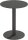 meet powered by PAPERFLOW CROSS Bistrotisch rund HPL-Platte schwarz 60,0 x 60,0 x 75,0 cm, 1 St.