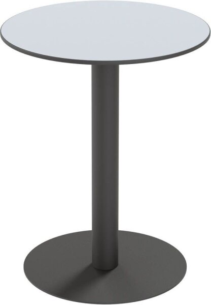 meet powered by PAPERFLOW CROSS Bistrotisch rund HPL-Platte grau 60,0 x 60,0 x 75,0 cm, 1 St.
