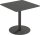 meet powered by PAPERFLOW CROSS Bistrotisch quadratisch HPL-Platte schwarz 80,0 x 80,0 x 75,0 cm, 1 St.