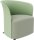 meet powered by PAPERFLOW Sessel CROWN grün schwarz Stoff 73,0 x 63,5 x 69,0 cm, 1 St.