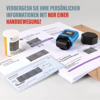 trodat Datenschutz-Rollstempel ID Protector selbstfärbend schwarz ohne Logo, 1 St.