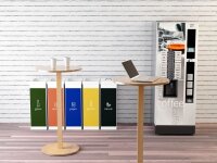 PAPERFLOW Mülleimer 60,0 l schwarz, blau, 1 St.