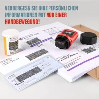 trodat Datenschutz-Rollstempel ID Protector+ selbstfärbend schwarz ohne Logo, 1 St.