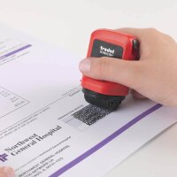 trodat Datenschutz-Rollstempel ID Protector+ selbstfärbend schwarz ohne Logo, 1 St.