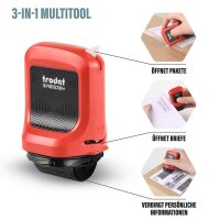 trodat Datenschutz-Rollstempel ID Protector+ selbstfärbend schwarz ohne Logo, 1 St.