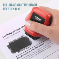 trodat Datenschutz-Rollstempel ID Protector+ selbstfärbend schwarz ohne Logo, 1 St.