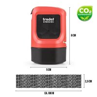 trodat Datenschutz-Rollstempel ID Protector+ selbstfärbend schwarz ohne Logo, 1 St.
