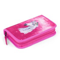 JOLLY Schulranzen-Set ERGONOMIC FLEXY Kunstfaser pink