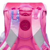 JOLLY Schulranzen-Set ERGONOMIC FLEXY Kunstfaser pink