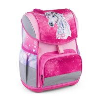 JOLLY Schulranzen-Set ERGONOMIC FLEXY Kunstfaser pink