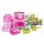 JOLLY Schulranzen-Set ERGONOMIC FLEXY Kunstfaser pink