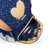 JOLLY Schulranzen-Set ERGONOMIC FLEXY Kunstfaser blau/gold