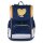 JOLLY Schulranzen-Set ERGONOMIC FLEXY Kunstfaser blau/gold