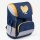 JOLLY Schulranzen-Set ERGONOMIC FLEXY Kunstfaser blau/gold