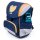 JOLLY Schulranzen-Set ERGONOMIC FLEXY Kunstfaser blau/gold