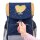 JOLLY Schulranzen-Set ERGONOMIC FLEXY Kunstfaser blau/gold