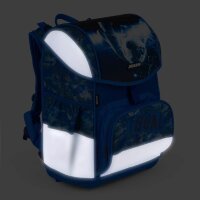 JOLLY Schulranzen-Set ERGONOMIC FLEXY Kunstfaser blau