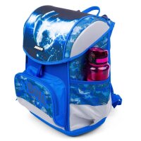 JOLLY Schulranzen-Set ERGONOMIC FLEXY Kunstfaser blau