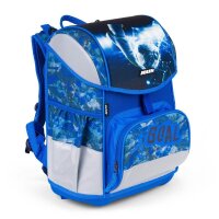 JOLLY Schulranzen-Set ERGONOMIC FLEXY Kunstfaser blau