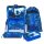 JOLLY Schulranzen-Set ERGONOMIC FLEXY Kunstfaser blau