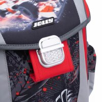 JOLLY Schulranzen-Set Classic Formula Kunstfaser schwarz/rot