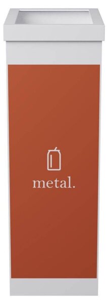 PAPERFLOW Mülleimer 60,0 l weiß, orange, 1 St.