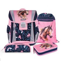 JOLLY Schulranzen-Set Classic Best Friends Forever Kunstfaser rosa/blau  ( 9940-9311 )