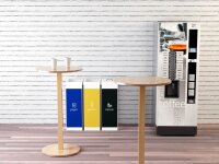PAPERFLOW Mülleimer 60,0 l weiß, braun, 1 St.