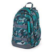 JOLLY Schulrucksack Next Gen Kunstfaser grün/schwarz