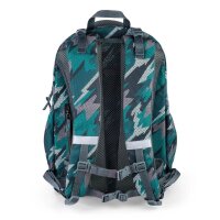 JOLLY Schulrucksack Next Gen Kunstfaser grün/schwarz