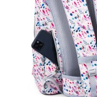 JOLLY Schulrucksack Next Gen Kunstfaser pink/ weiß