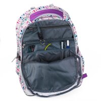 JOLLY Schulrucksack Next Gen Kunstfaser pink/ weiß