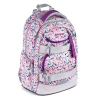 JOLLY Schulrucksack Next Gen Kunstfaser pink/ weiß