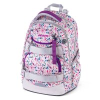 JOLLY Schulrucksack Next Gen Kunstfaser pink/ weiß