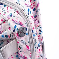 JOLLY Schulrucksack Next Gen Kunstfaser pink/ weiß