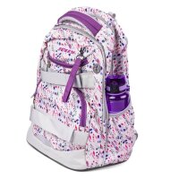 JOLLY Schulrucksack Next Gen Kunstfaser pink/ weiß