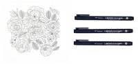 Tombow MONO drawing pen 01 Fineliner schwarz 0,25 mm, 1 St.