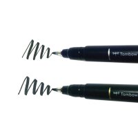 Tombow Fudenosuke Brush-Pens schwarz, 1 Set