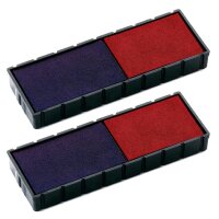 COLOP Ersatzstempelkissen E/12/2 blau/rot 5,5 x 0,8 cm, 2 St.