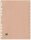 OXFORD Ordnerregister Touareg DIN A4 Vollformat blanko beige 12-teilig, 1 Satz