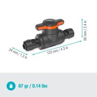 GARDENA Regulier-/Absperrventil Micro-Drip-System