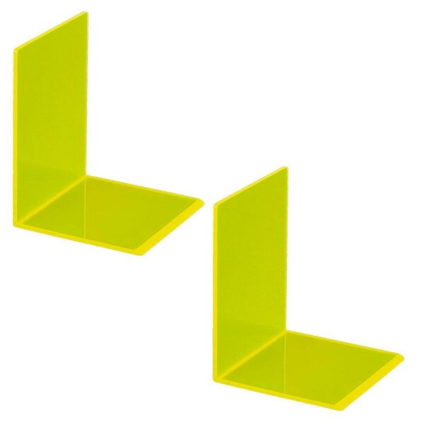 MAUL Buchstützen gelb 10,0 x 10,0 x 13,0 cm, 2 St.