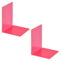 MAUL Buchstützen pink 10,0 x 10,0 x 13,0 cm, 2 St.