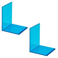 MAUL Buchstützen blau 10,0 x 10,0 x 13,0 cm, 2 St.