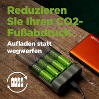 GP ReCyko USB-Akku-Schnellladegerät inkl. Akkus