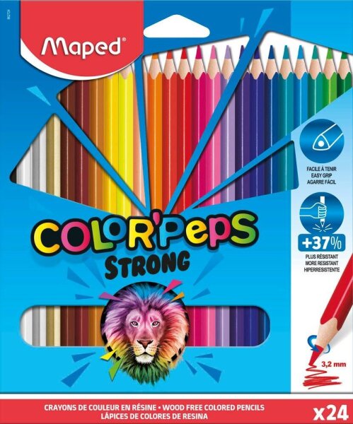 maped COLORPEPS STRONG Buntstifte farbsortiert, 24 St.